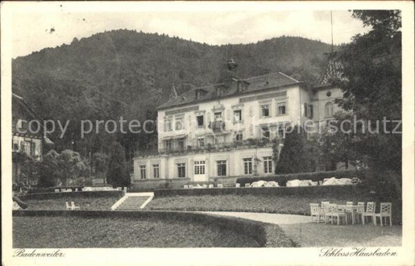 Badenweiler Schloss Hausbaden