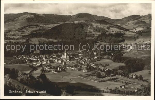 Schoenau Schwarzwald Panorama