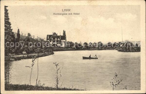 Lahr Schwarzwald Hohbergsee mit Hotel Feldpost