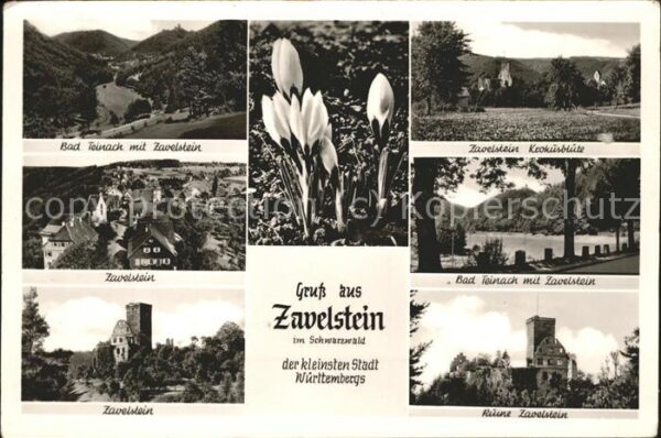 Zavelstein mit Bad Teinach Burgruine Zavelstein Kr