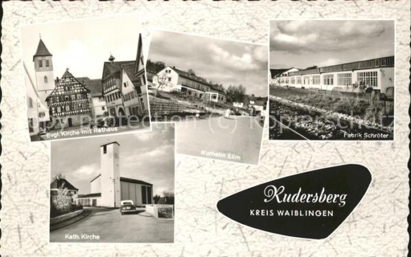 Rudersberg Wuerttemberg Ev Kirche Rathaus Kurheim Fabrik Schröt