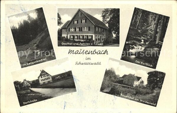 Maisenbach Gasthof Pension zum Löwen Lengenbachtal
