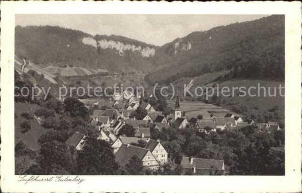 Gutenberg Lenningen Ortsansicht Gasthof Pension zum Löwen
