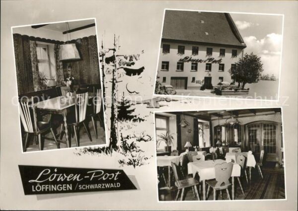 Loeffingen Gasthaus Löwen Post Gastraum