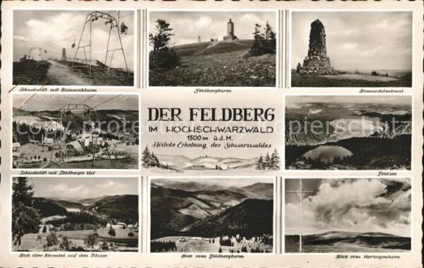 Feldberg Schwarzwald Feldbergturm Bismarckdenkmal Feldsee