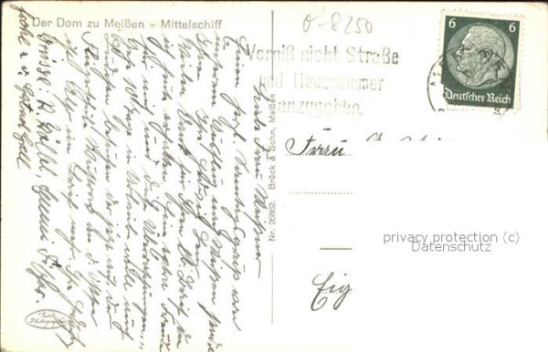 Meissen Elbe Sachsen Dom Mittelschiff – Bild 2
