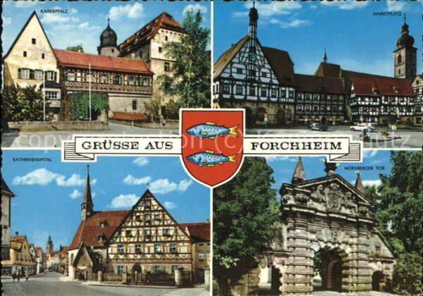 Forchheim Oberfranken Marktplatz Kaiserpfalz Kathrinenspital