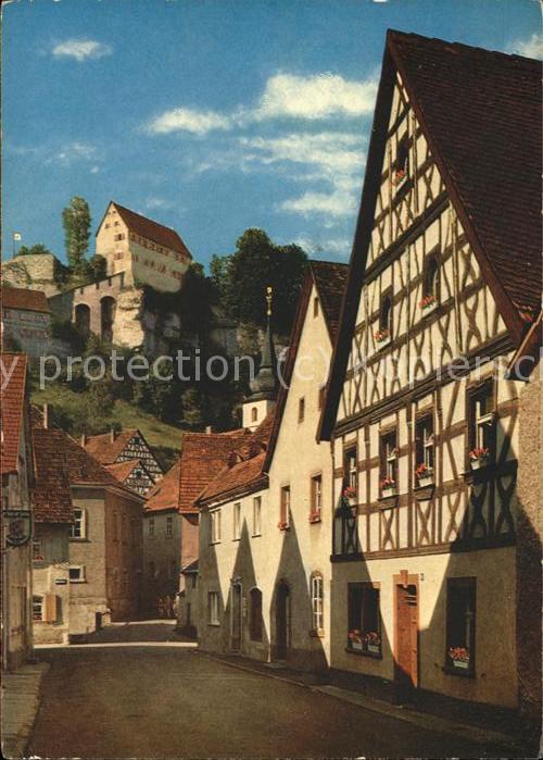 Pottenstein Oberfranken Fischergasse Burg