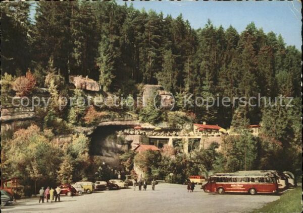 Pottenstein Oberfranken Terrassen-Cafe Teufelshöhle