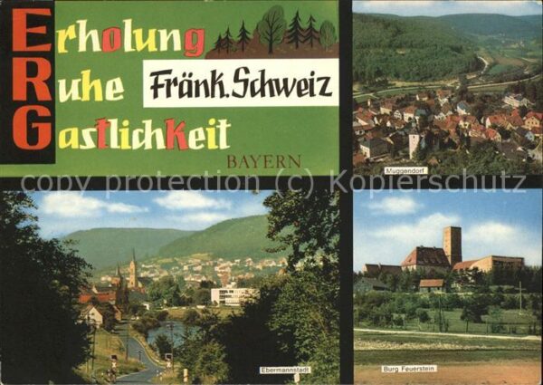 Muggendorf Fraenkische Schweiz Burg Feuerstein Ebermannstadt