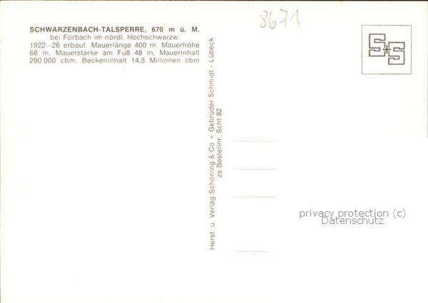 Schwarzenbachtalsperre – Bild 2