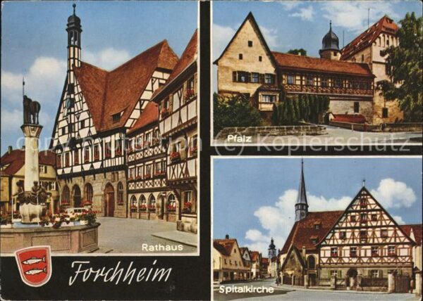 Forchheim Oberfranken Pfalz Spitalkirche Rathaus