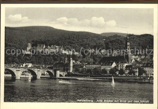 Heidelberg Neckar Alte Brücke Schloß