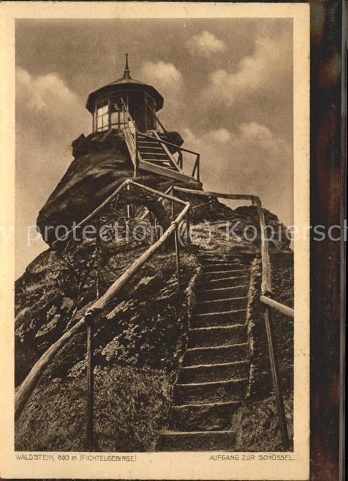 Waldstein Fichtelgebirge Aufgang zur Schüssel
