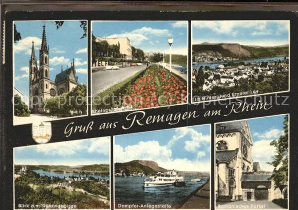 Remagen Romanisches Portal Rheinpromenade