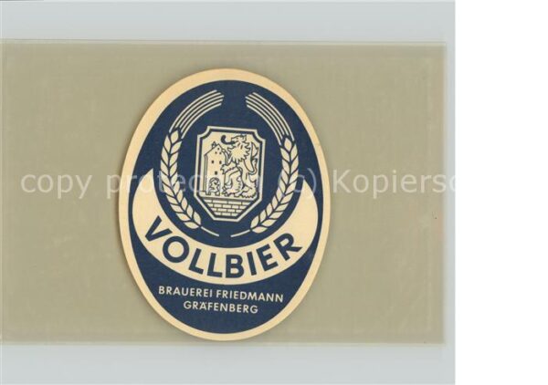 Graefenberg Brauerei Friedmann Vollbier