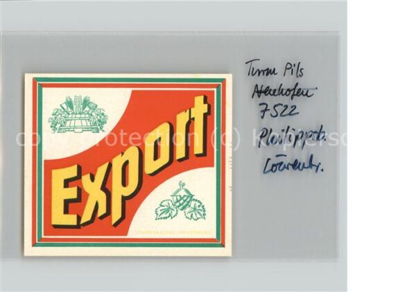 Philippsburg Baden Turm Pils Export