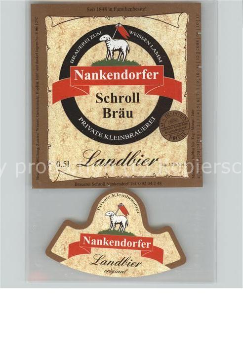 Nankendorf Oberfranken Schroll Bräu Landbier
