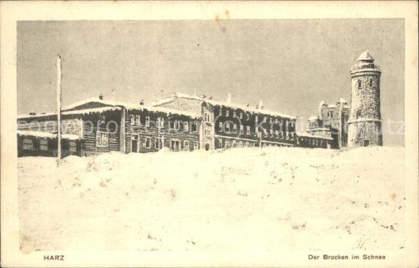 Brocken Harz Harz Brocken Schnee