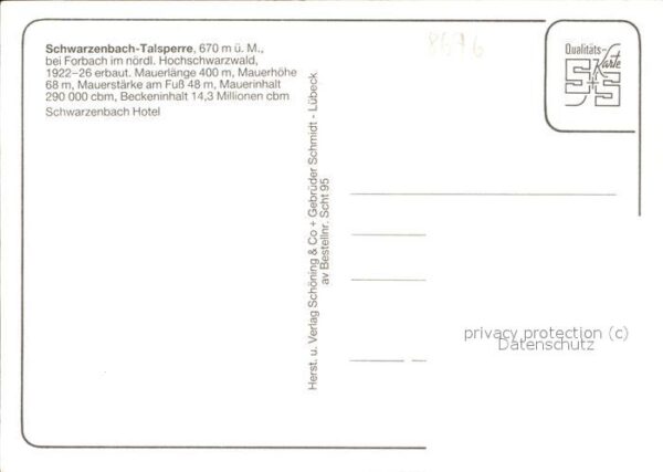 Schwarzenbachtalsperre – Bild 2
