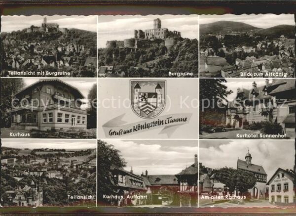 Koenigstein Taunus Burgruine Kurhaus Am alten Rathaus