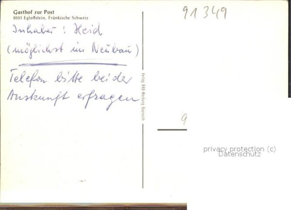 Egloffstein Gasthof zur Post – Bild 2