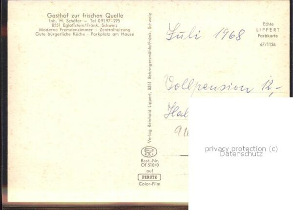 Egloffstein Gasthof zur frischen Quelle – Bild 2