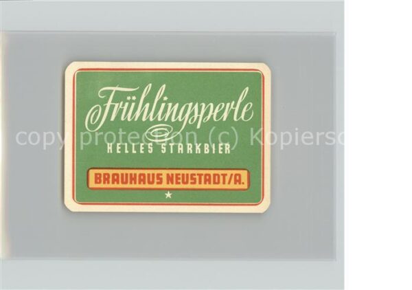 Neustadt Aisch Brauhaus Neustadt Frühlingsperle