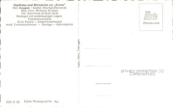 Auggen Gasthaus Weinstube zur Krone – Bild 2