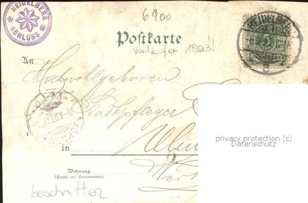 Heidelberg Neckar Scheffer Denkmal großes Faß Perkeo – Bild 2