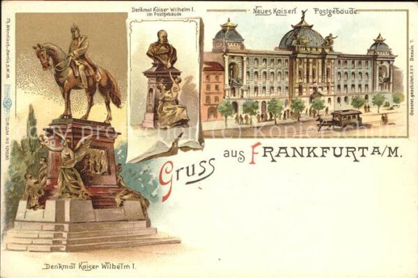 Frankfurt Main Denkmal Kaiser Wilhelm I. Neues Kaiserl