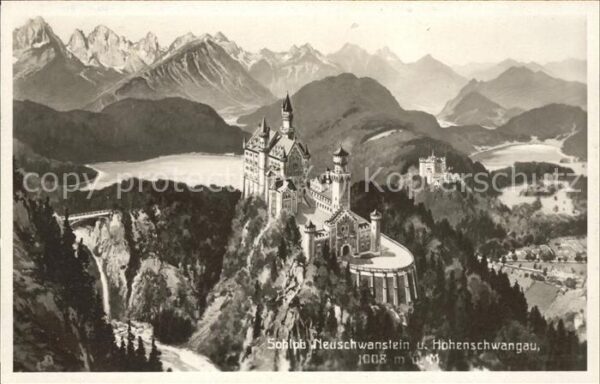 Fuessen Allgaeu Schloss_Neuschwanstein und Hohenschwang