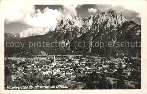 Mittenwald Bayern mit Karwendel