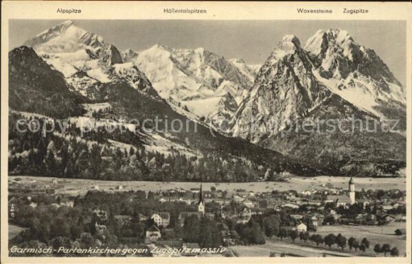 Garmisch-Partenkirchen mit Zugspitzmassiv