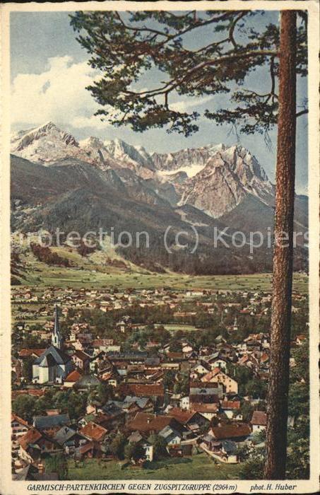 Garmisch-Partenkirchen mit Zugspitzgruppe