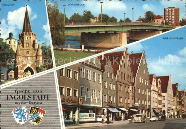 Ingolstadt Donau Kreuztor Donaubrücke Therasienstrasse