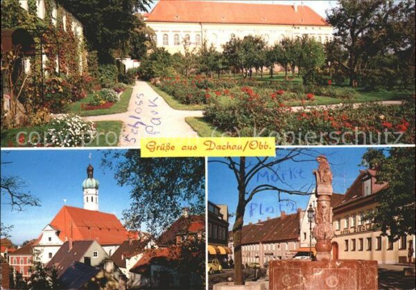 Dachau Schlosspark Kirche Marktplatz