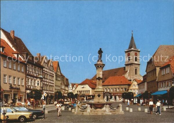 Bad Neustadt Marktplatz Brunnen Kirche
