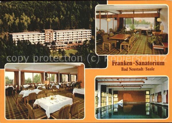 Bad Neustadt Franken Sanatorium Gasträume Hallenbad