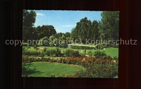 Bad Neustadt Kurpark mit Schwanenteich