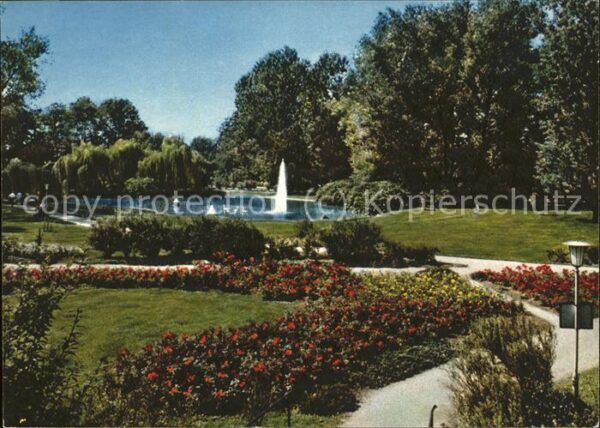 Bad Neustadt Schwanenteich im Kurpark
