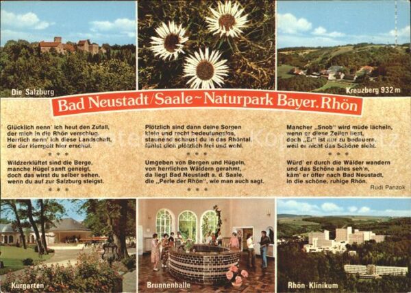 Bad Neustadt Die Salzburg Kreuzberg Kurgarten Brunne