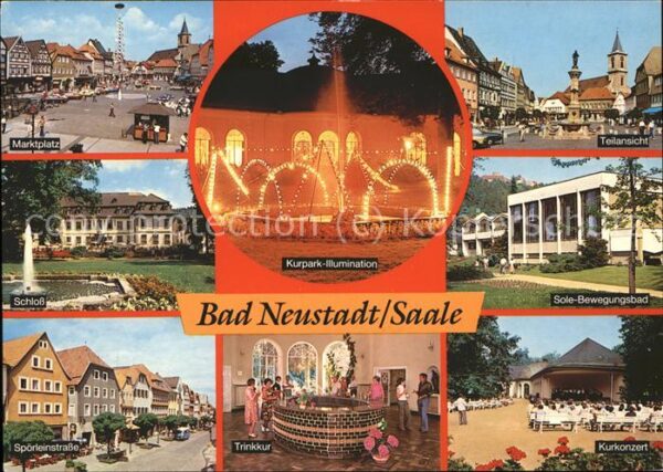 Bad Neustadt Kurpark Illumination Marktplatz Schloss