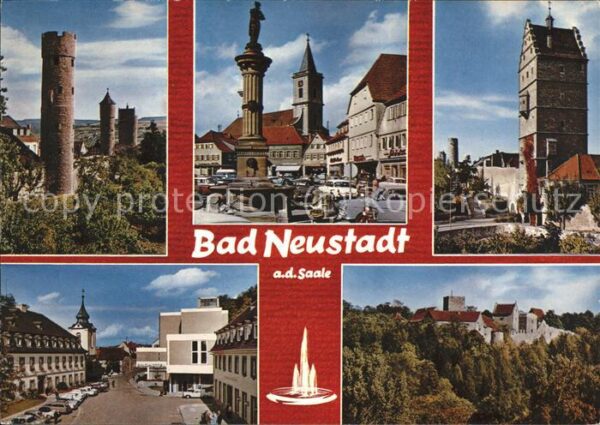 Bad Neustadt Turm Marktplatz Brunnen Salzburg