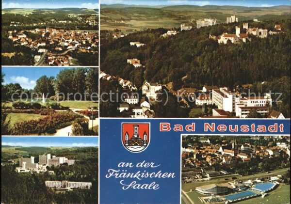 Bad Neustadt Panorama mit Teilansichten