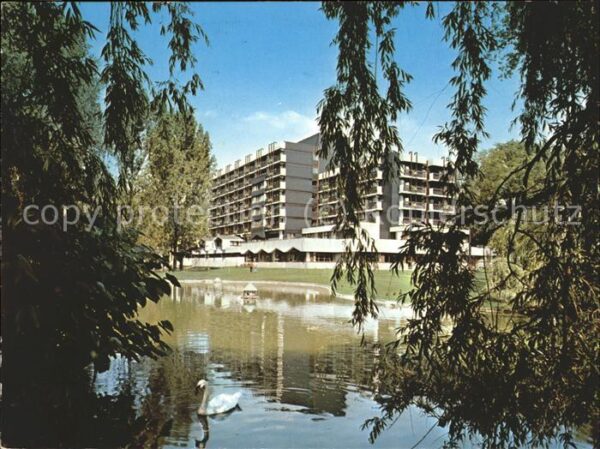Bad Neustadt Kurpark Klinik Schwanenteich