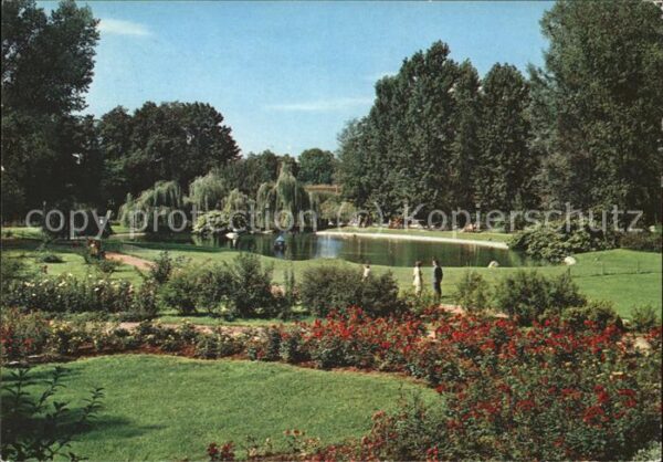 Bad Neustadt Kurpark Schwanenteich