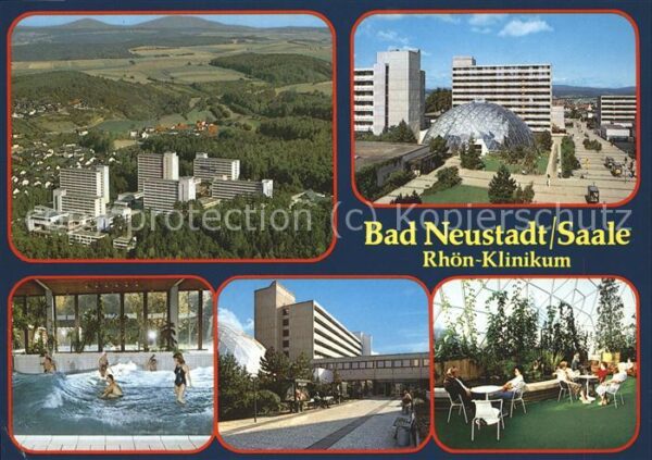 Bad Neustadt Rhön Klinikum Fliegeraufnahme mit Halle