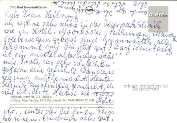 Bad Neustadt Kurklinik Kurstrasse Haus Sonnenschein – Bild 2