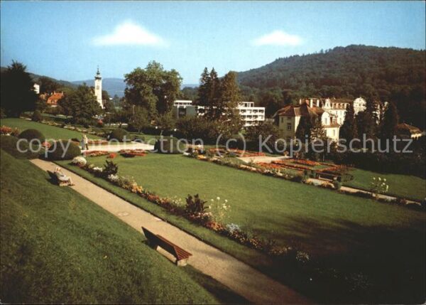 Bad Brueckenau Kurpark mit Blick zum Fürstenhof